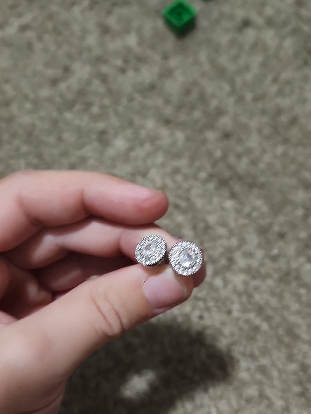 White Sapphire Earrings